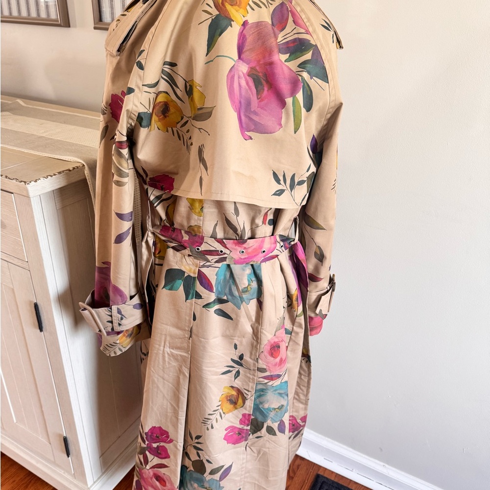 Avec Les Filles Floral Trench Coat - Picture 4 of 8